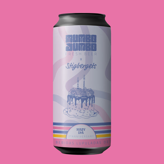 Hazy IPA 2° Aniversario + Stigbergets, 7%
